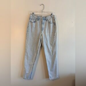 American Eagle Outfitters Light Blue Pinstripe Jeans